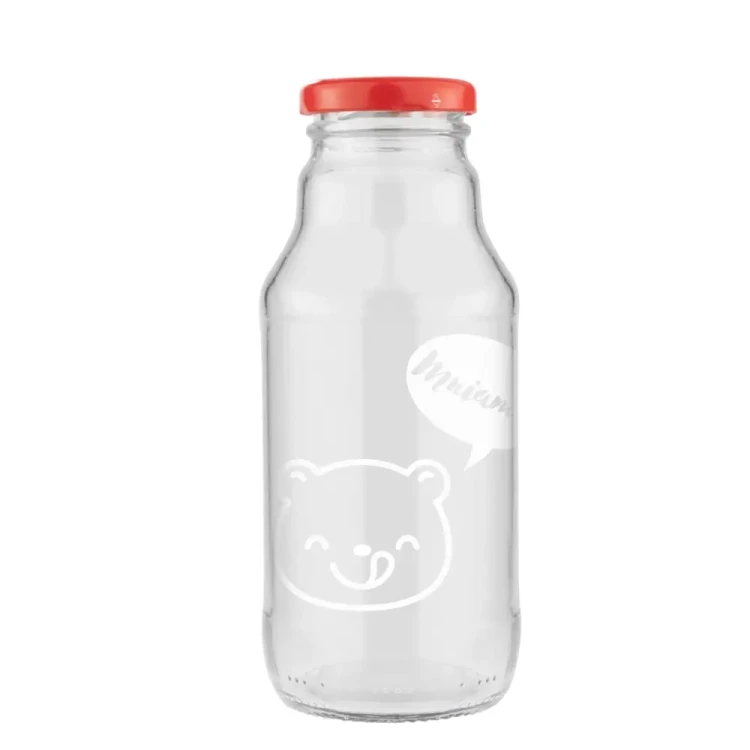 Butelka znnadrukiem na sok kubus bialym 2 330ml