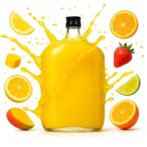 szklana Duża piersiówka Taschenflasche Bimberek