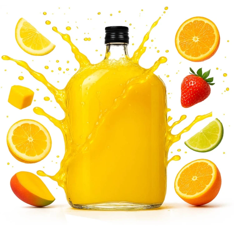 szklana Duża piersiówka Taschenflasche Bimberek