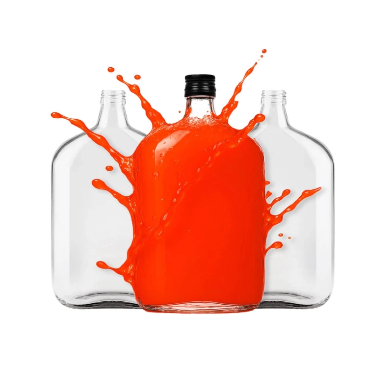 Duża butelka piersiówka Taschenflasche Bimberek zestaw