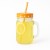 Kubek z uchem na 450ml z rurka na lemoniade bimberek pomaranczowy