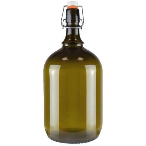 oliwkowa Butla 2L na wino korek mechaniczny bimberek