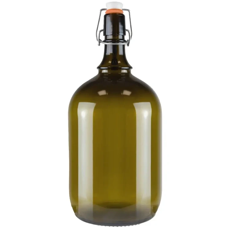oliwkowa Butla 2L na wino korek mechaniczny bimberek