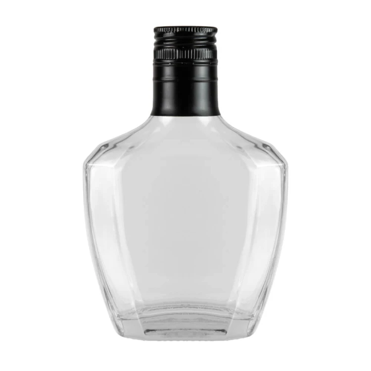 Butelka Pasjo 200ml bimberek zakretka dluga czarna