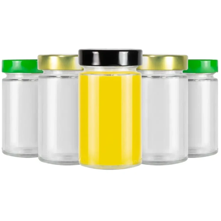 Sloik Aria wieczko wysokie zielone 245ml Bimberek rozne kolory