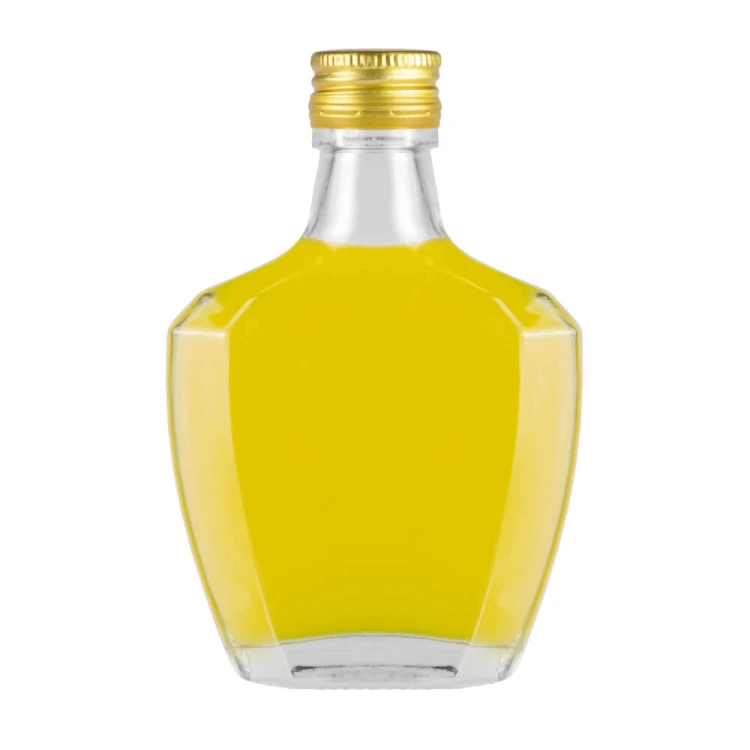 szklans Butelka Pasjo 200ml bimberek zakretka krotka zlota