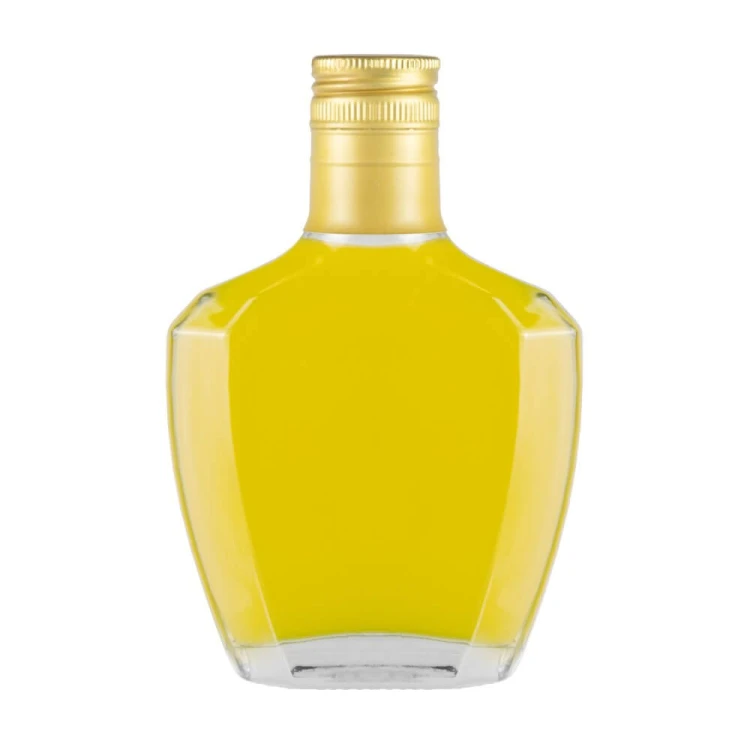szklans Butelka Pasjo 200ml bimberek zakretka dluga zlota