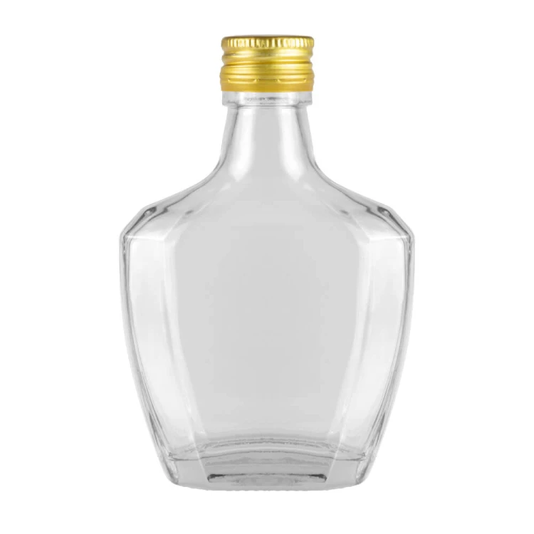 Butelka Pasjo 200ml bimberek zakretka krotka zlota