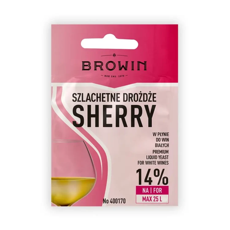 Drozdze winiarskie sherry bimberek browin