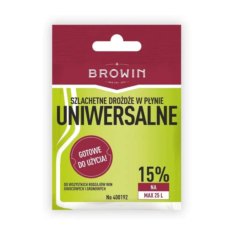 Drozdze winiarskie uniwersalne bez namnazania bimberek browin