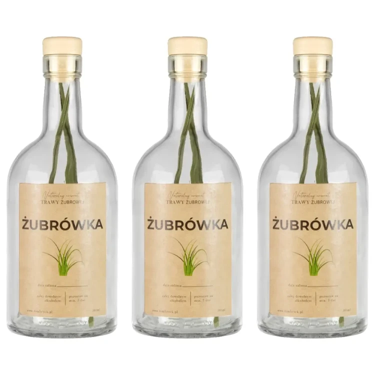 Butelka z trawą żubrową Bimberek hurtownia