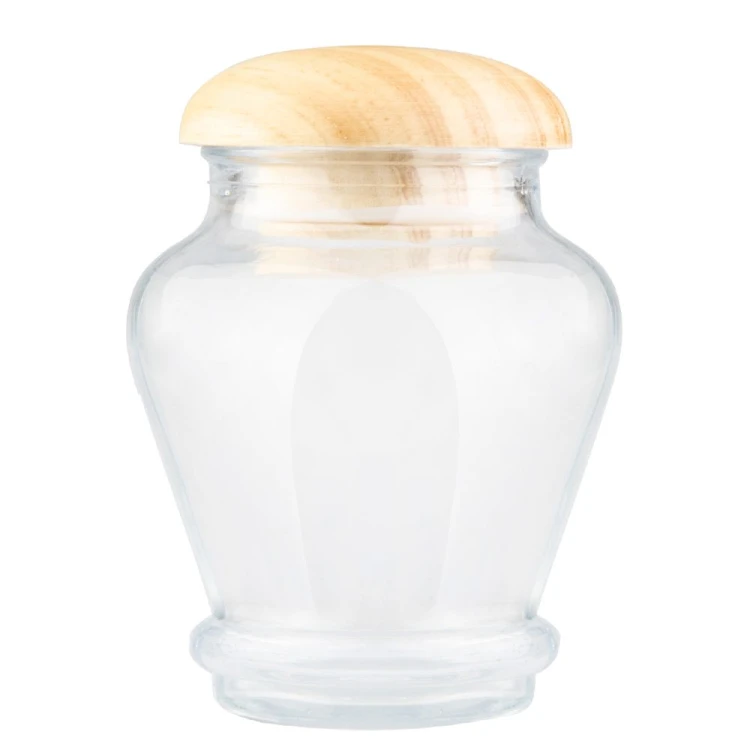 Słoik 160ml z drewnianą główką Bimberek