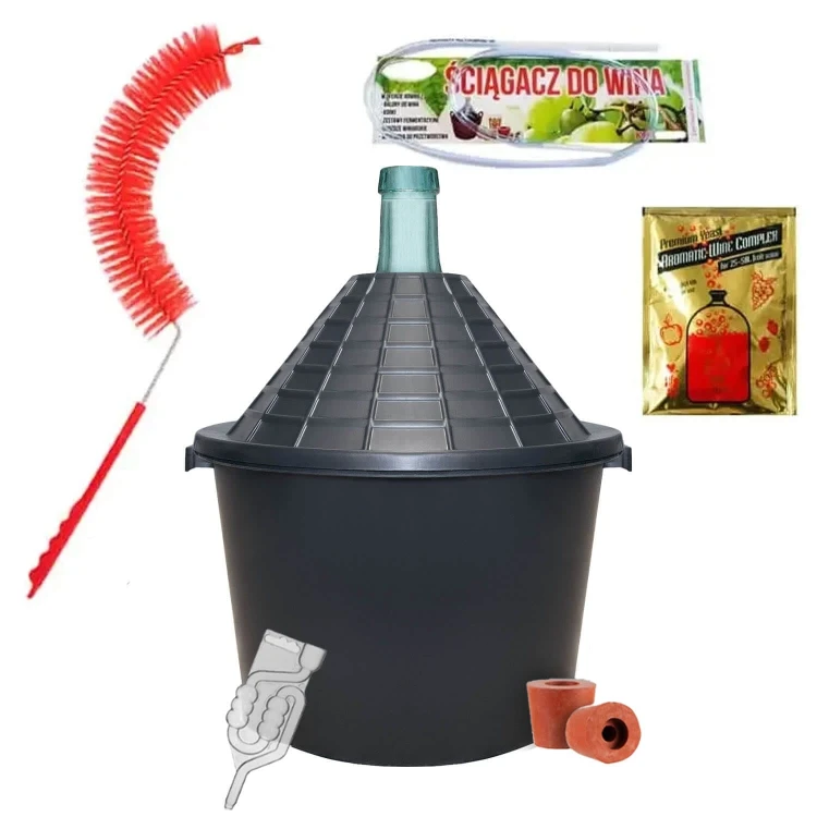 zestaw do wina 54l gasior, dymion, Balon winiarski dymion 54L z rurka fermentacyjna bimberek