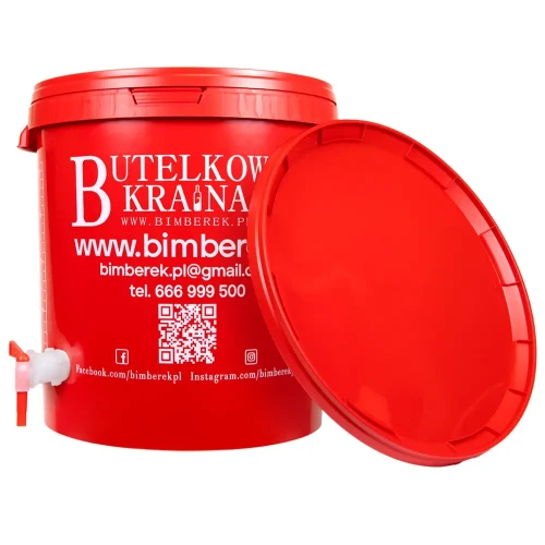 pojemnik fermentacyjny czerwony kran bimberek