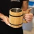 Drewniany kufel 500ml ozdobny Bimberek