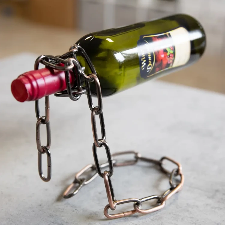 wyjatkowy Stojak na wino lancuch bimberek