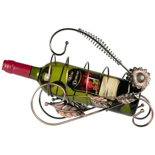 Ozdobny, Miedziany stojak na wino bimberek