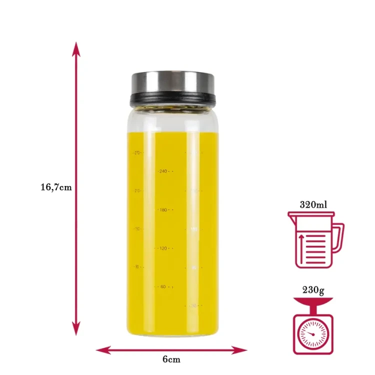 Pojemnik na przyprawy z dozownikiem bimberek 0,3l wymiary