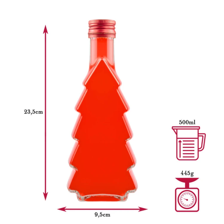 butelka choinka 500 wymiary