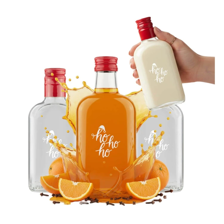 swiateczna butelka 200ml piersiowa z nadrukiem zestaw