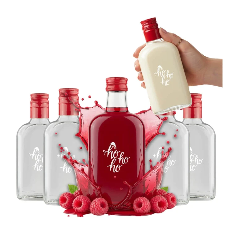 swiateczna butelka 200ml piersiowa z nadrukiem hurt