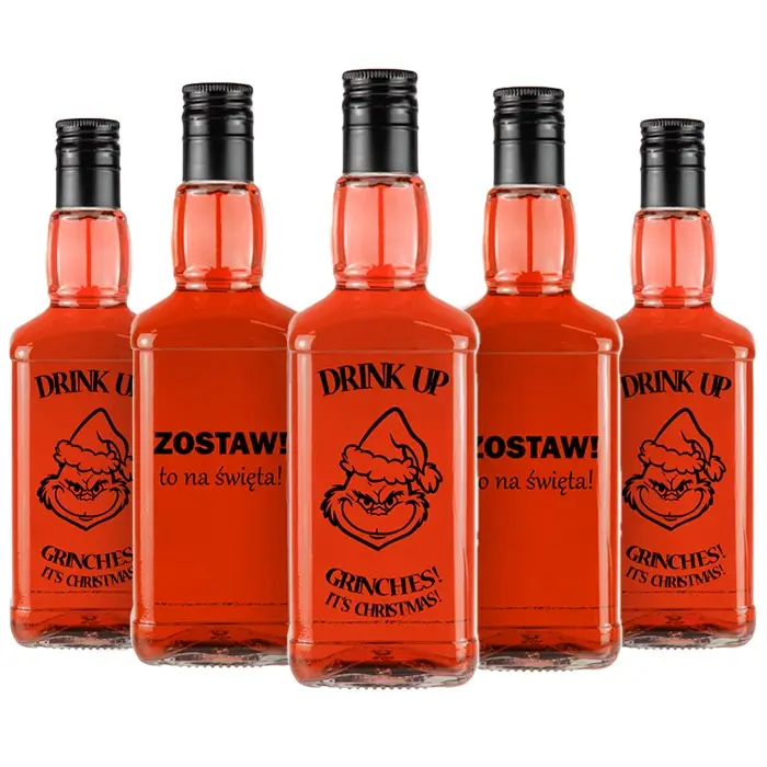 butelka na whisky daniels z nadrukiem swiateczna bimberek hurtownia