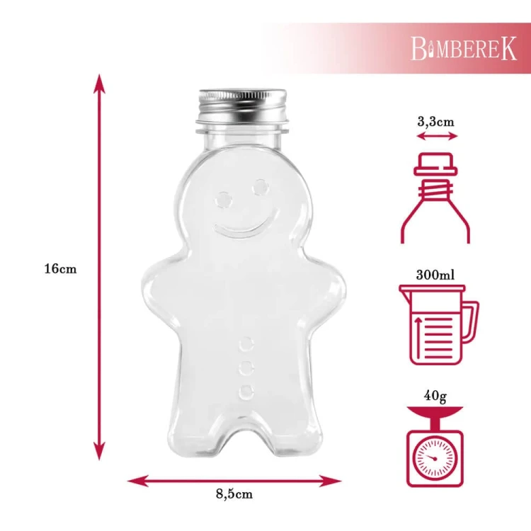 butelka plastikowa ciastek bimberek dwa rozmiary 300ml