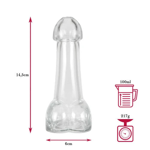 Butelka penis smieszna wieczor panienski 18-tka kieliszek szklanka bimberek wymiary