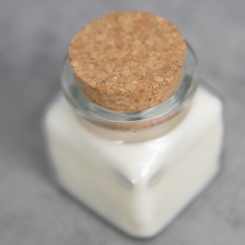 ozdobny sloik na swiece z korkiem 120ml bimberek