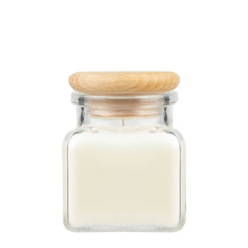 Sloik 120ml na swiece z drewniana pokrywa bimberek hurt