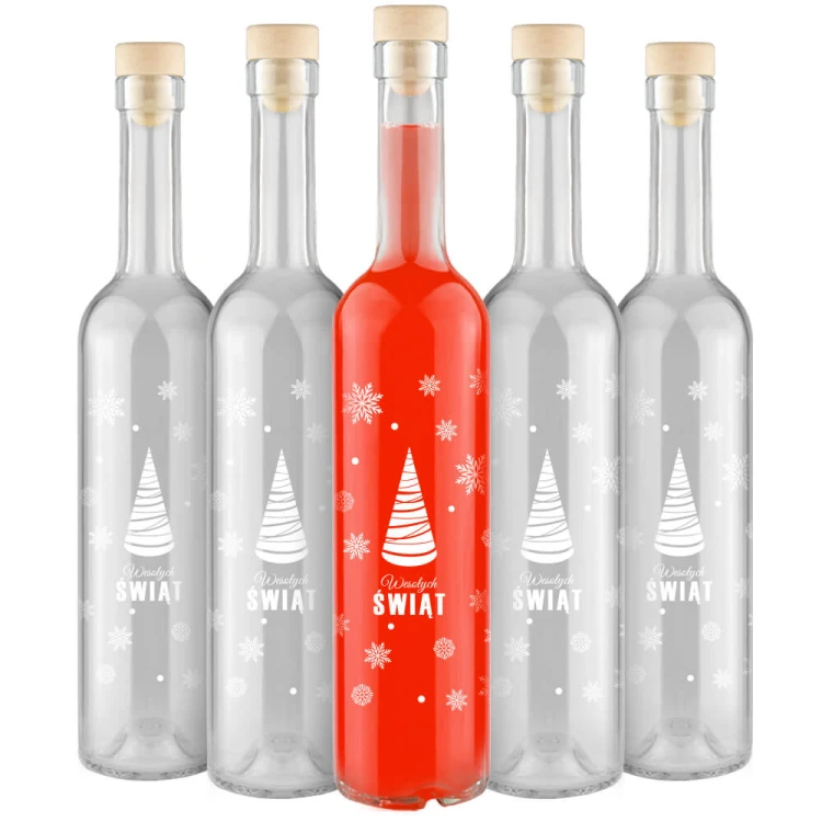 butelka ze świątecznym nadrukiem Futura 500ml Bimberek hurt