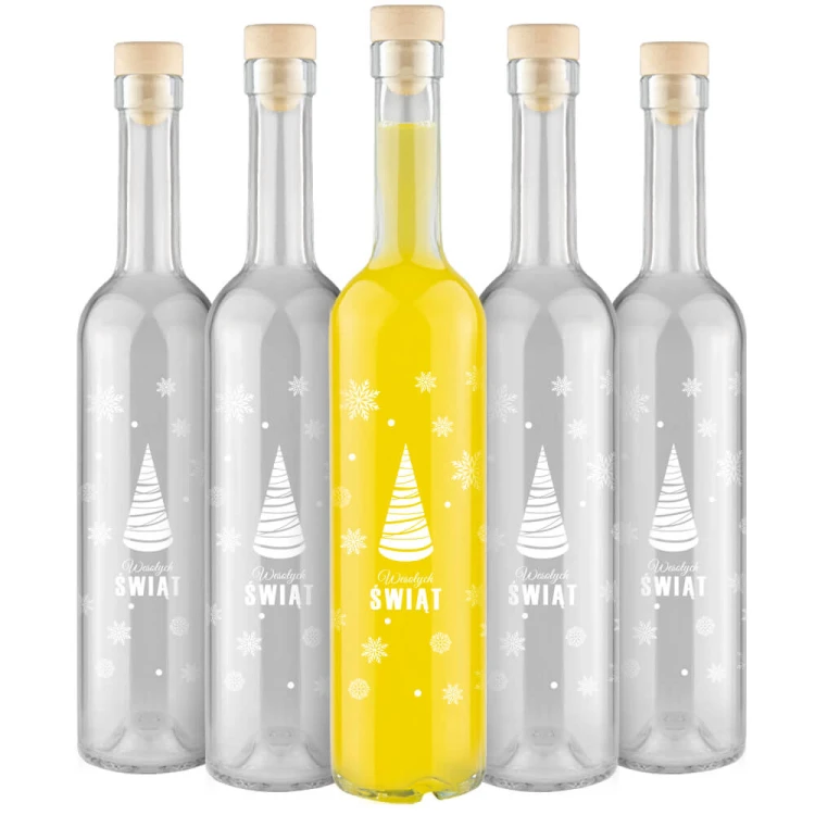 butelka ze świątecznym nadrukiem Futura 500ml Bimberek hurtownia