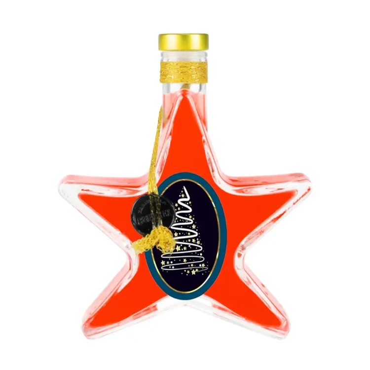 zdobiona butelka gwiazdka 200ml Bimberek 8