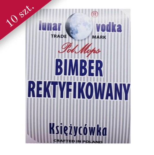 etykieta na bimber rektyfikowany księżycówkę bimberek