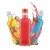 Szklana butelka 200ml Diva Bimberek rozne