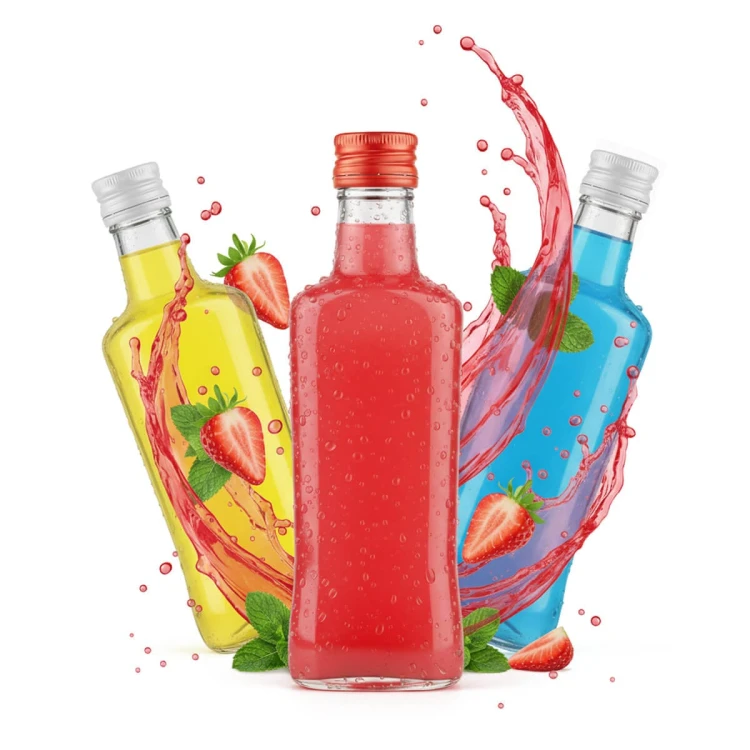 Szklana butelka 200ml Diva Bimberek rozne