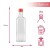 Szklana butelka 200ml Diva Bimberek wymiary