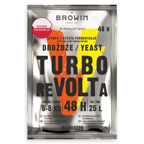 Drożdże mieszanka Turbo Revolta 48h Browin Bimberek