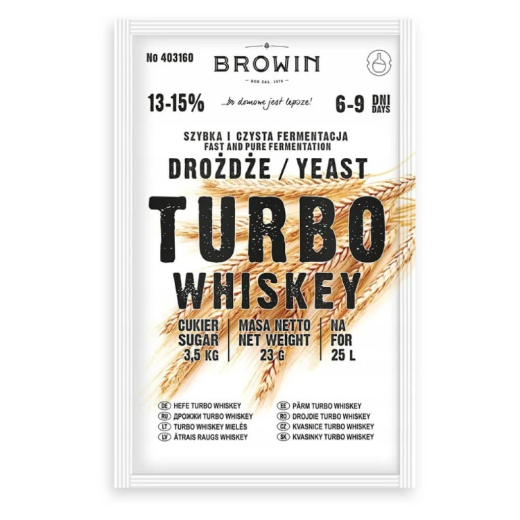 Drożdże do whiskey turbo whiskey Browin Bimberek
