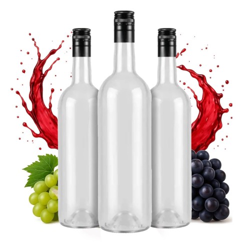 Butelka bordeaix winoo na zakretke czarna bezbarwna bimberek