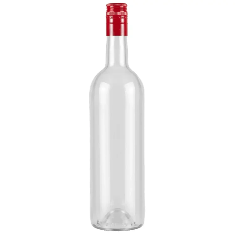 Butelka winoo na zakretke czerwona bezbarwna bimberek