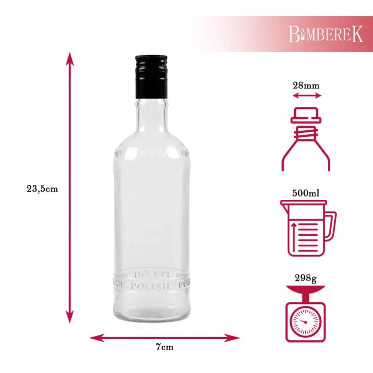 Butelka Luksusowa Polish spirit of tradition Bimberek wymiary