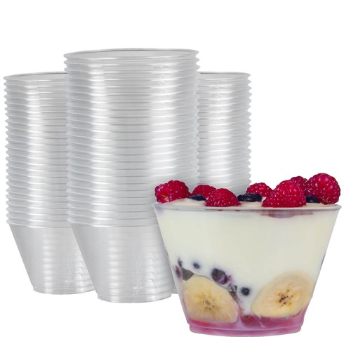 okragly Pojemniczek plastikowy na desery duzy 150ml bimberek sklep komplet