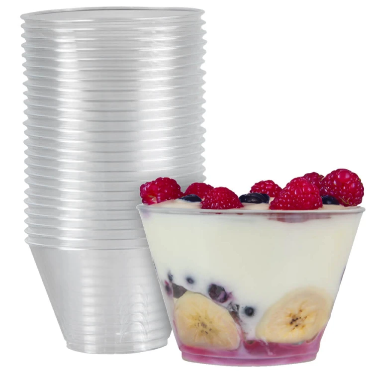okragly Pojemniczek plastikowy na desery duzy 150ml bimberek sklep zestaw