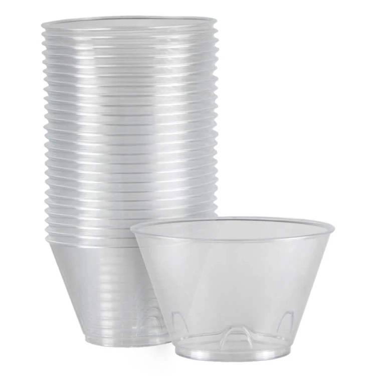 okragly Pojemniczek plastikowy na desery duzy 150ml bimberek zestaw