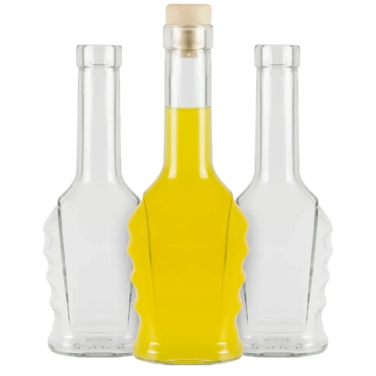 Ozdobna butelka na nalewki Petri 250ml Bimberek komplet