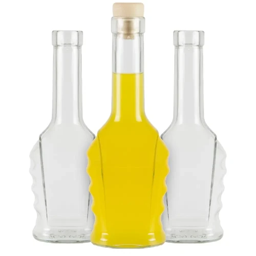 Ozdobna butelka na nalewki Petri 250ml Bimberek komplet