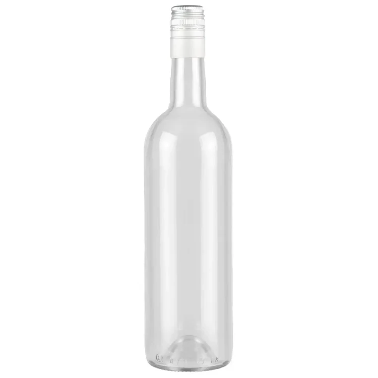 Butelka winoo na zakretke srebrna bezbarwna bimberek