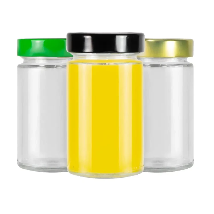 Sloik Aria wieczko wysokie zielone 245ml Bimberek kolory