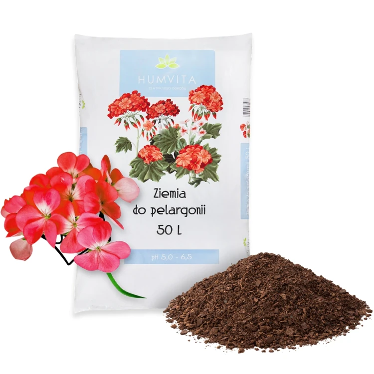 Ziemia do pelargonii i kwiatow balkopnowych bimberek